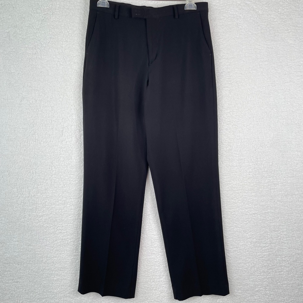 Calvin Klein Bouys Black Straight Leg Dress‎ Pants Size 20 Regular K841201
